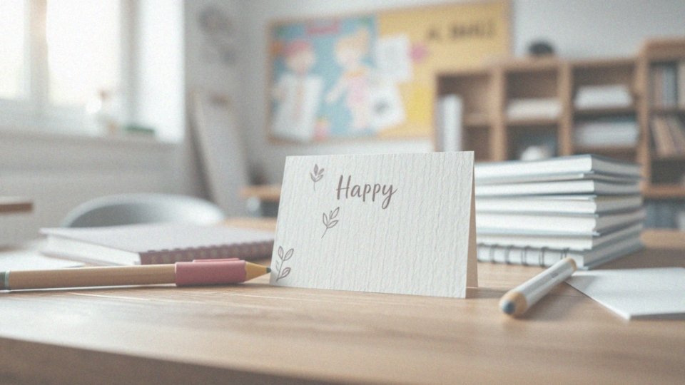 Jak kartki handmade wpływają na relacje z nauczycielami?