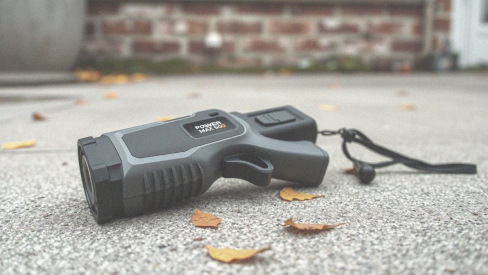 Jakie są funkcje bezpieczeństwa paralizatora Power Max 500?